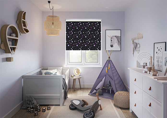 Space Explorer, Galactic Grape - Twist&Fit Roller Blind - Image 8